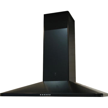 900mm ONBOARD CANOPY RANGEHOOD - BLACK FINISH