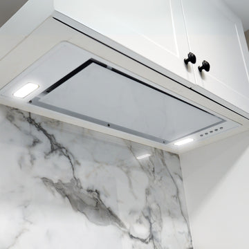 780mm 'Aria' Glass-Finish Undermount Rangehood with Single Onboard Motor