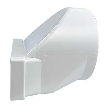Sirius Straight 200mm Round to 200x90mm Rectangular Duct Adapter (SPS-66101030200)