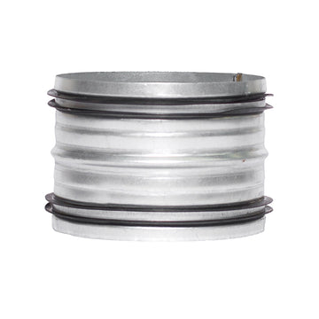 Sirius Galvanised Steel Internal Range Hood Duct Connector With Rubber Gaskets
