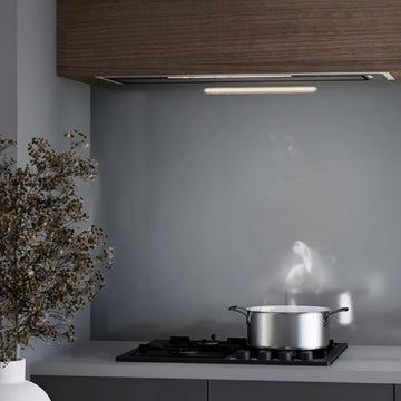520mm Heated Glass-Finish Undermount Rangehood with Onboard Motor