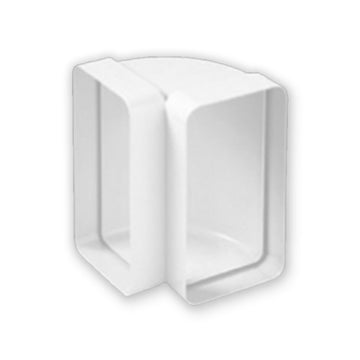 Sirius Vertical 220x90mm Rectangular Curved Duct Connector (SPS-66101010229)
