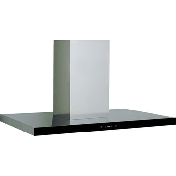 900mm Black Glass Fascia Canopy Rangehood